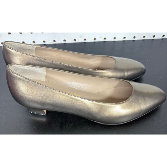 Salvatore Ferragamo Italy Bronze Women Salvatore Ferragamo Italy Bronze Women\'s Shoes Heel Pump USA Size 8.5